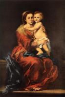 Murillo, Bartolome Esteban - Virgin and Child with a Rosary